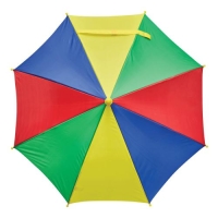 Regenboog kinderparaplu blauw/groen/rood/geel