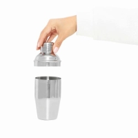 RVS cocktail shaker Happy Hour zilver