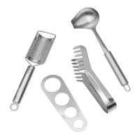 4-delige rvs spaghetti set Bolognese zilver