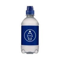 Bronwater 330 ml met sportdop blauw