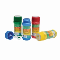Bellenblaas met geduldspelletje blauw/groen/rood/geel
