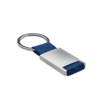 Sleutelhanger metaal blauw