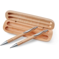 Houten schrijfset hout