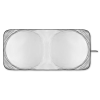 Opvouwbare zonnescherm auto mat zilver