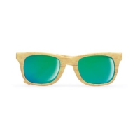 Zonnebril met houtlook hout