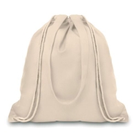 Canvas rugzakje met handvat, ecru beige