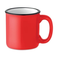 Vintage mok rood