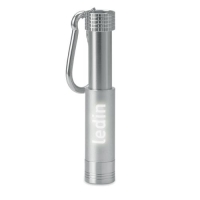 Zaklamp pop light zilver