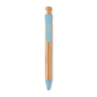 Balpen van bamboe en tarwe blauw