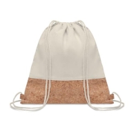 Twill katoen en kurk rugzak beige