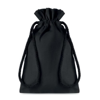 Katoenen geschenktasje small zwart zwart