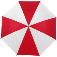 Automatische paraplu Russel rood/wit