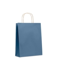 Gekleurde papieren tas Paper M blauw
