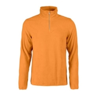 Printer Frontflip Fleece Halfzip oranje,5xl