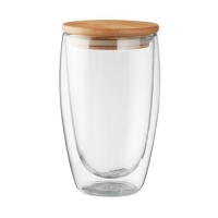 Dubbelwandig drinkglas 450ml Tirana large transparant