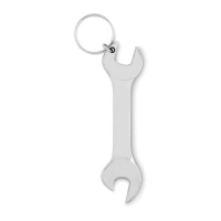 Sleutelhanger/flesopener Wrenchy zilver