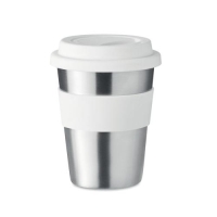 RVS drinkbeker 350 ml Irmug wit