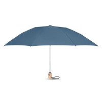 23 Inch opvouwbare paraplu Leeds blauw