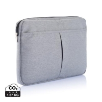 PVC vrije laptop hoes 15 inch grijs