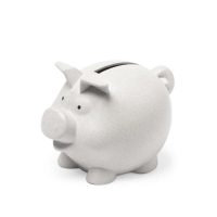 Bamboe spaarpot piggy naturel