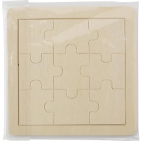 Houten puzzel 9 stukjes hout