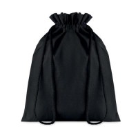 Katoenen geschenkzakje medium Taske zwart