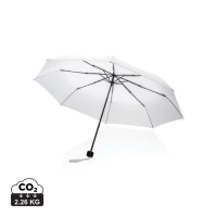 20.5 inch Impact AWARE RPET mini paraplu wit