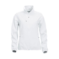 Basic softshell jacket dames wit,m