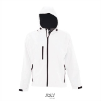 Sportieve heren Softshell jas wit,l