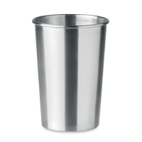 RVS beker 350ml Bongo mat zilver
