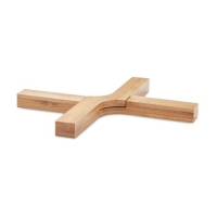 Opvouwbare bamboe onderzetter Imba wood