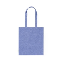 Draagtas gerecycled katoen 140 grams Rassel blauw