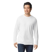 Gildan heren longsleeve wit,l
