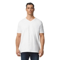 Gildan v-neck heren shirt wit,l