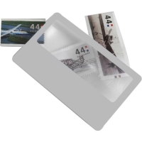 Vergrootglas creditcard wit
