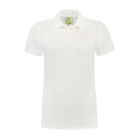 Lemon en Soda basic dames polo wit,l