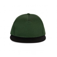 Snapback Pet - 5 Panelen forest green/black