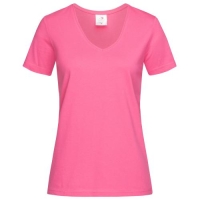 Stedman Classic V-hals dames T-shirt sweet pink,l
