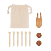 Golf accessoires in etui Dormie beige