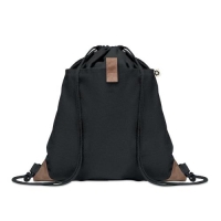 Katoenen rugzak Panda bag zwart