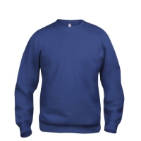 Basic roundneck sweater unisex blauw,l