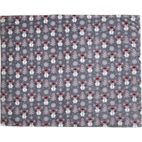 Polyester Kerst deken Michelle grijs