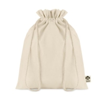 Medium biokatoen geschenkzakje Amber beige
