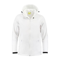 L&S Jacket Hooded Softshell  for him wit,l