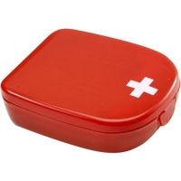 EHBO-setje in cassette rood