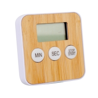 Keukentimer bamboe wit