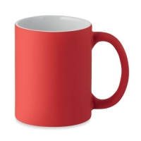 Matte gekleurde mok Dublin 300 ml rood