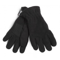 Gerecyclede handschoenen van fleece en Thinsulate zwart,s/m