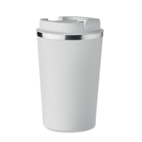 Dubbelwandige drinkbeker Brace wit