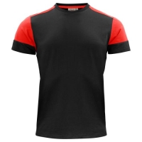 Prime T-shirt heren zwart/rood,l